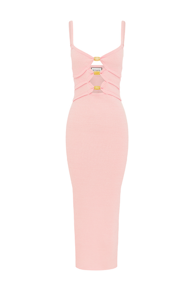NORMANI MIDI DRESS - PINK