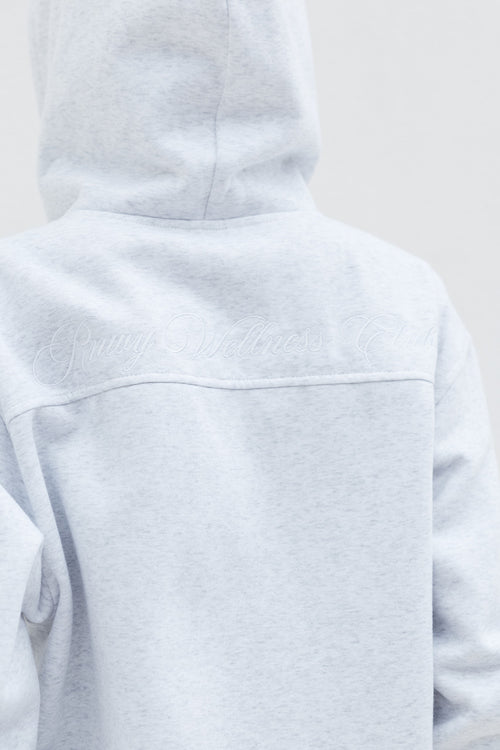 OAKLYNN OVERSIZED ZIP UP JACKET - GREY MARLE