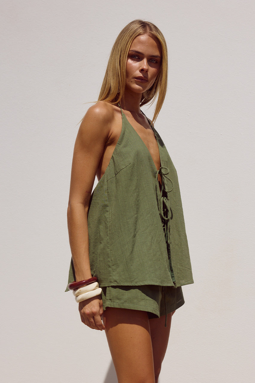 OCTAVIA TOP - KHAKI
