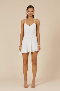 ODEZA MINI DRESS - WHITE