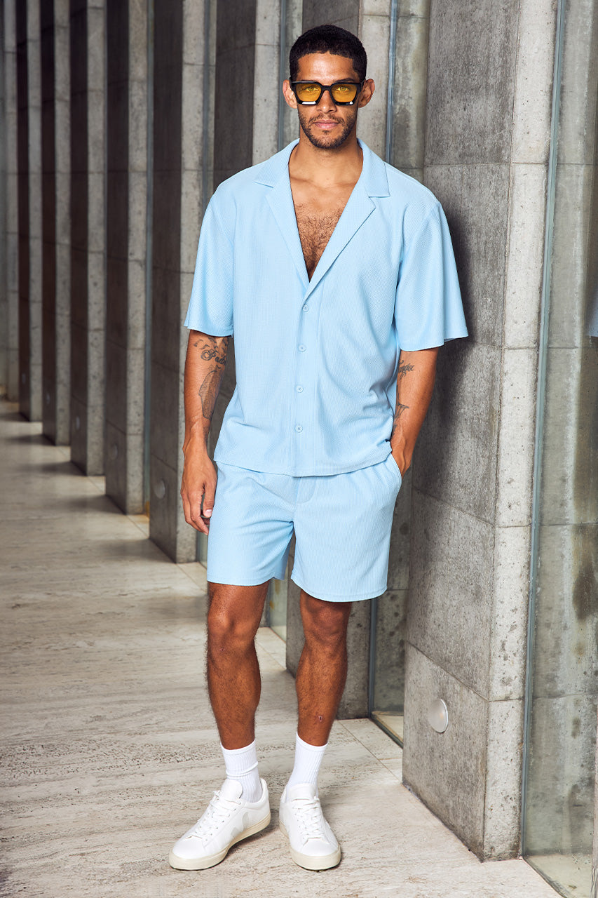 OTIS SHORT SLEEVE SHIRT - SKY BLUE
