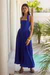 OTTO MIDI DRESS - COBALT BLUE