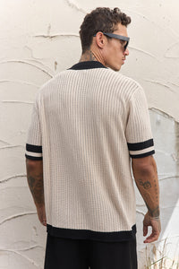OWEN SHIRT - SAND/BLACK