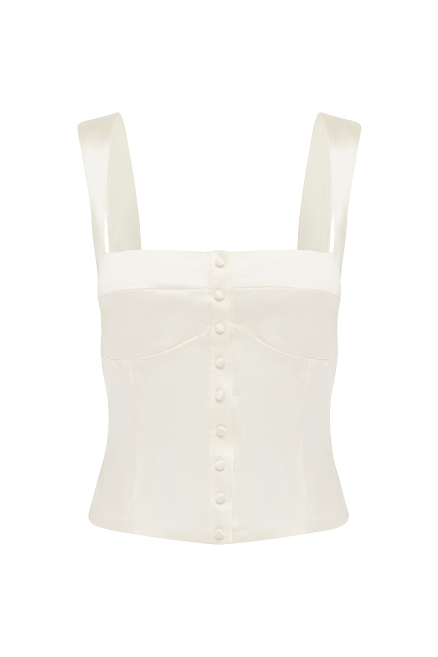 PAMMI TOP - IVORY