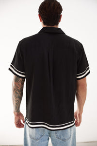 PASADENA SHORT SLEEVE SHIRT - PASADENA BLACK