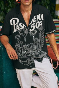 PASADENA SHORT SLEEVE SHIRT - PASADENA BLACK