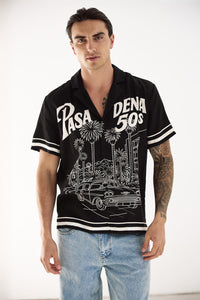 PASADENA SHORT SLEEVE SHIRT - PASADENA BLACK