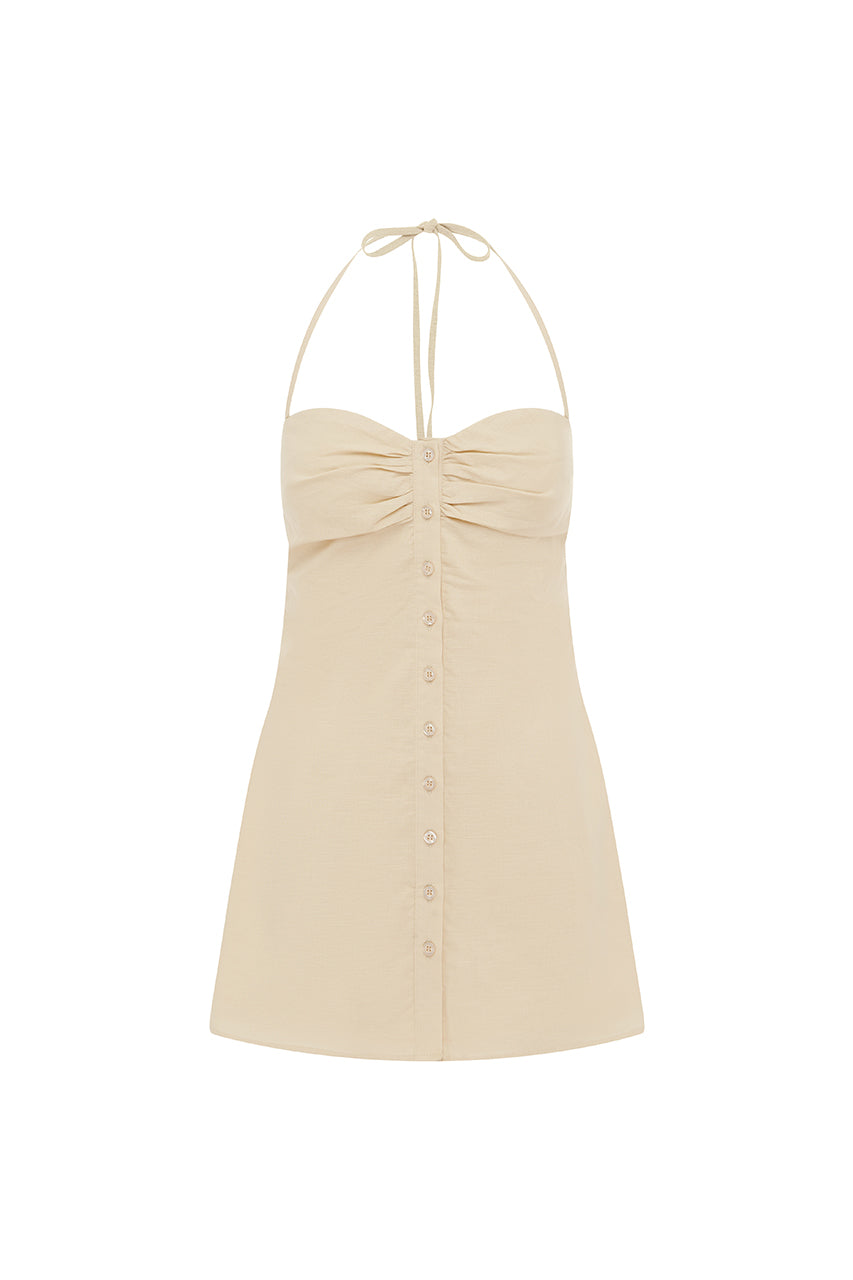 PERRI MINI DRESS - SAND