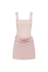 PERSEPHONE CORSET MINI DRESS - PETAL