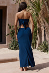 PICILO LONG MIDI SKIRT - NAVY