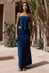 PICILO LONG MIDI SKIRT - NAVY