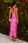 POLLY MIDI DRESS - ARLO PINK