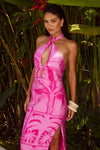 POLLY MIDI DRESS - ARLO PINK