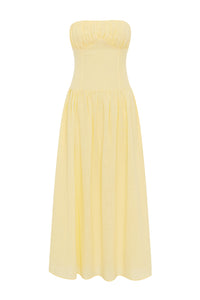 POPPY MIDI DRESS - LEMON