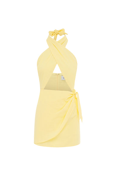 POPPY MINI DRESS - LEMON