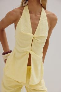 POPPY TOP - LEMON