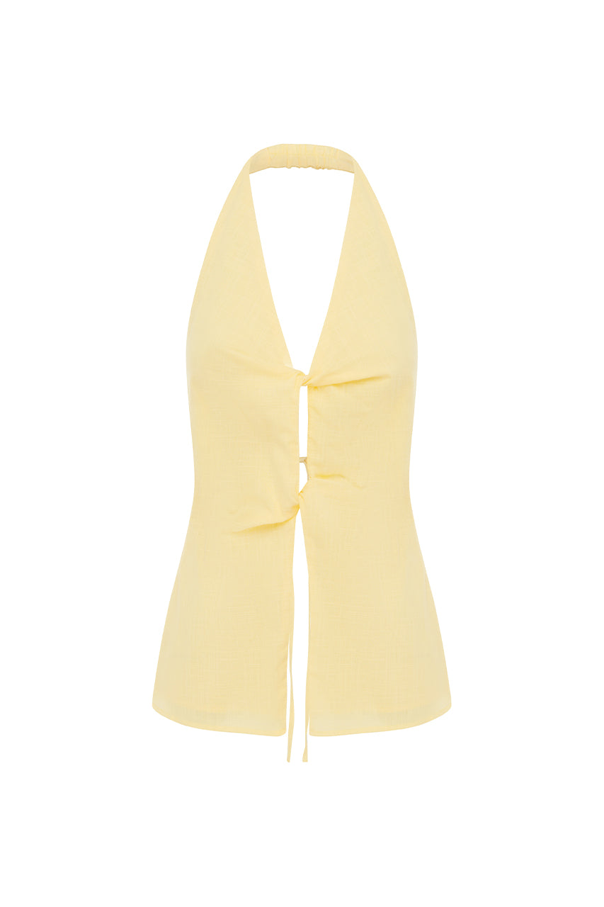 POPPY TOP - LEMON
