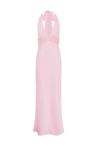 PRAMILA HALTER MAXI DRESS - MUSK