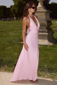 PRAMILA HALTER MAXI DRESS - MUSK