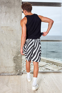 COLTON TAILORED SHORTS - MONTIE BLACK