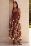 RASTIE MIDI DRESS - MATELO PRINT