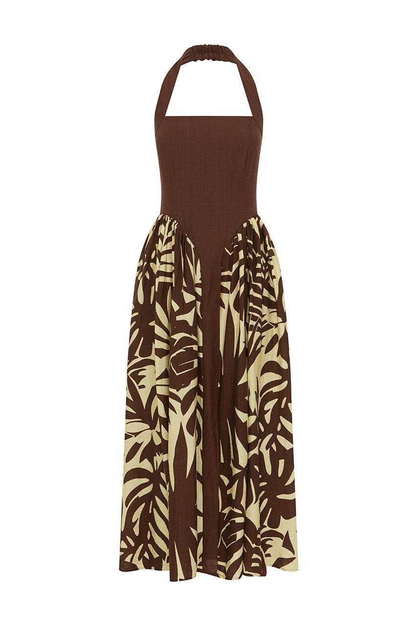 RASTIE MIDI DRESS - MATELO PRINT