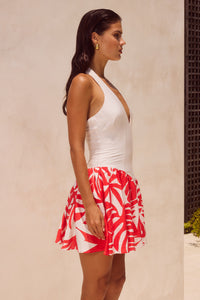 RASTIE MINI DRESS - MATELO RED
