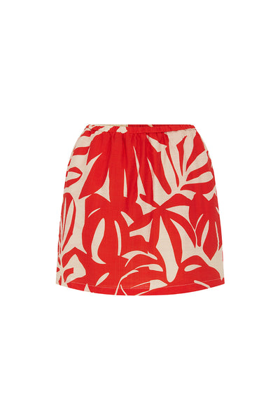 RASTIE MINI SKIRT - MATELO RED