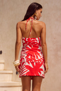 RASTIE MINI SKIRT - MATELO RED