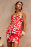 RASTIE MINI SKIRT - MATELO RED
