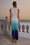 REINA MAXI DRESS - BLUE OMBRE