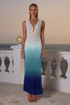 REINA MAXI DRESS - BLUE OMBRE