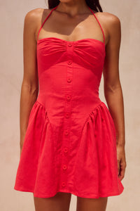 REINE MINI DRESS - RED