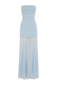 REMI STRAPLESS MAXI DRESS - SKY BLUE