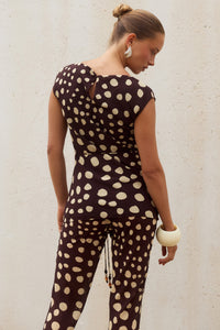 REYNA HIGH NECK SLEEVELESS TOP - SALMA SPOTS