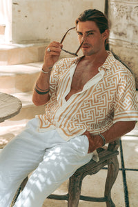 MIRKO SHIRT  - WHITE/SAND
