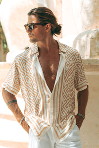 MIRKO SHIRT  - WHITE/SAND