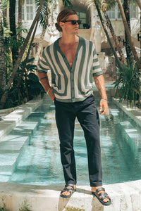 THEO KNIT SHIRT  - KHAKI/SAND