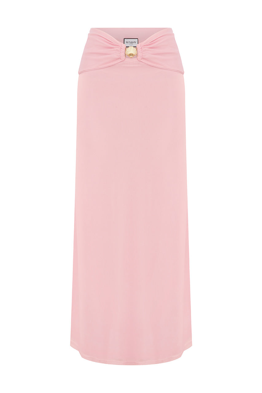 RIKKI MAXI SKIRT - PINK
