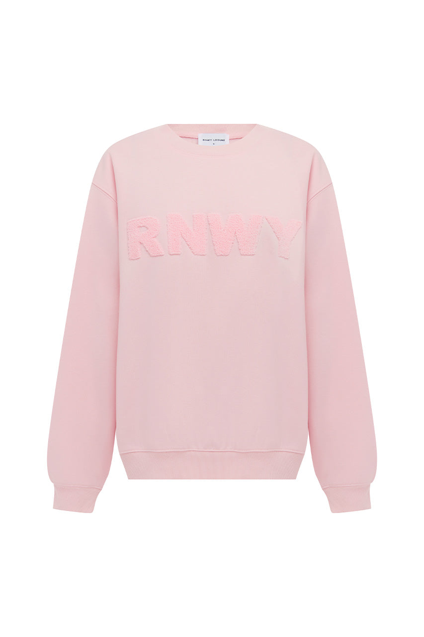 RNWY CREW NECK SWEATER - BALLET PINK