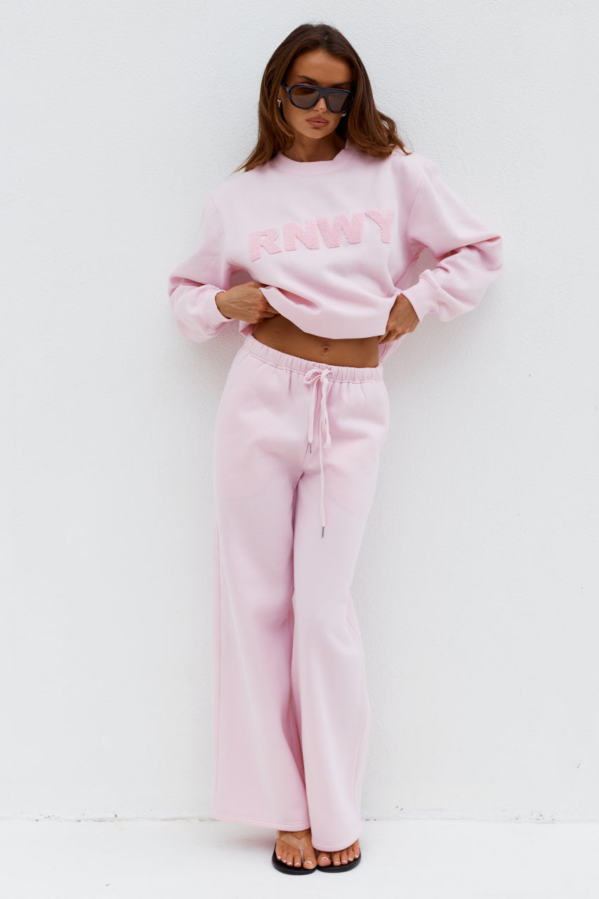 RNWY CREW NECK SWEATER - BALLET PINK