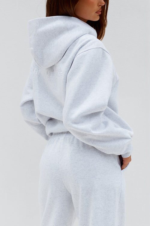 RNWY WIDE LEG TRACK PANT - GREY MARLE