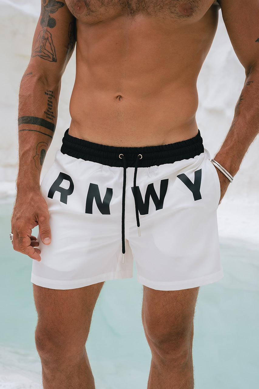 RNWY BOARDSHORT - WHITE
