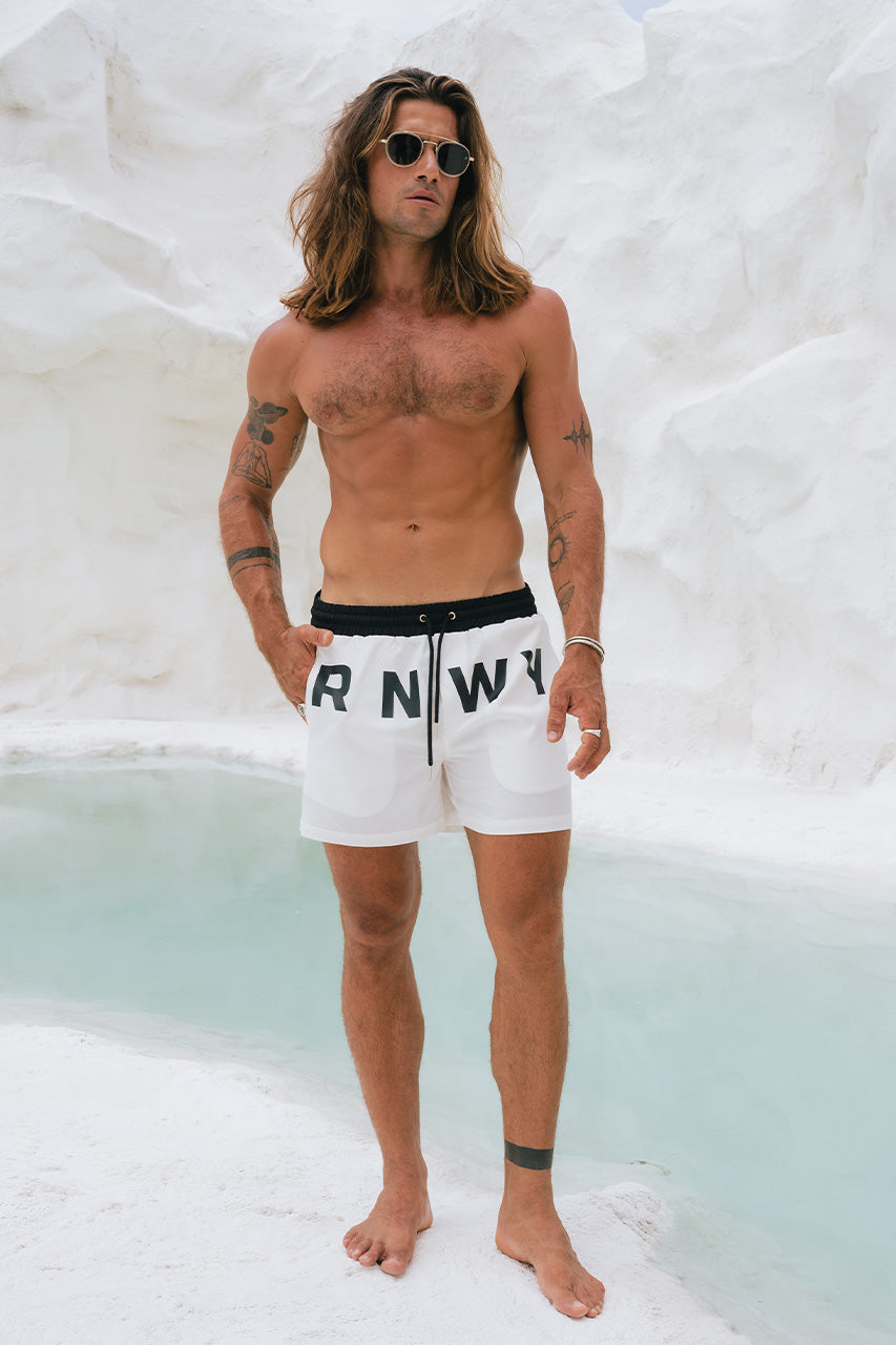 RNWY BOARDSHORT - WHITE