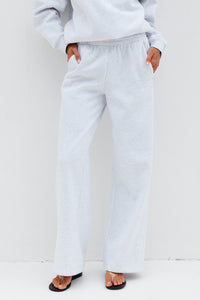 RNWY WIDE LEG TRACK PANT - GREY MARLE