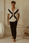 ARCHIE SHIRT - SAND/BLACK