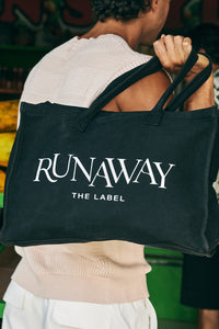 RUNAWAY CANVAS BAG - BLACK