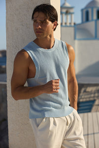 REECE TANK - SKY BLUE