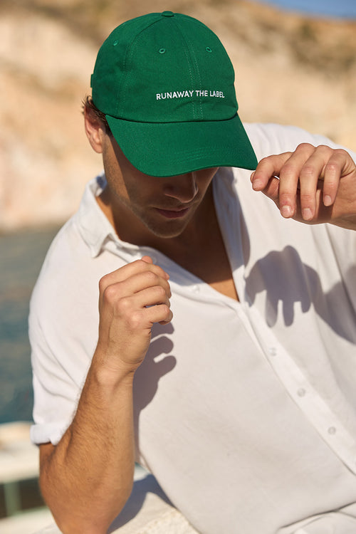 RUNAWAY PLAIN  CAP - EMERALD