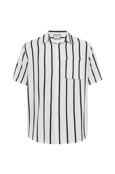 ELIJAH SHIRT - WHITE/BLACK